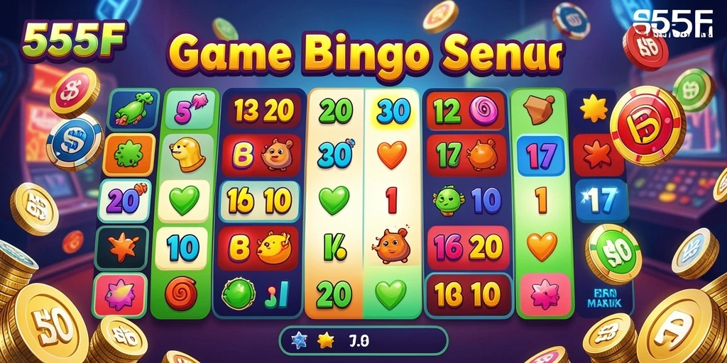 Screenshot gameplay 555F menunjukkan keseruan saat bermain Bingo.