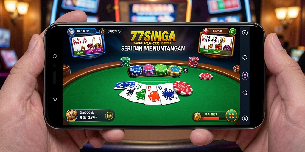 Gameplay poker yang mendebarkan di 77SINGA.