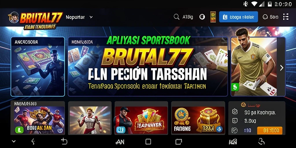 Tampilan gameplay taruhan olahraga yang menarik di BRUTAL77.