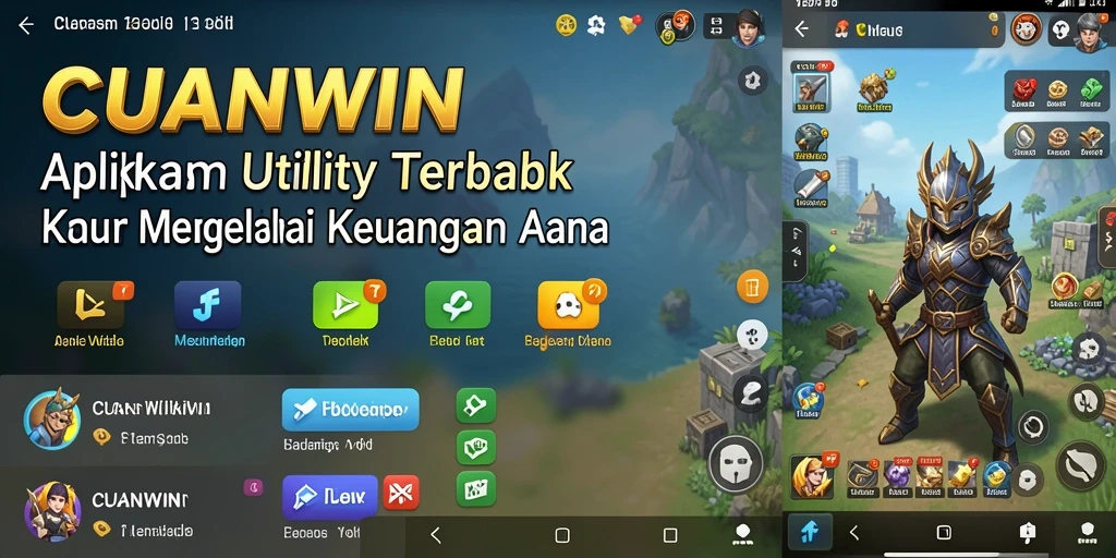 Tampilan utama CUANWIN dengan grafik keuangan yang jelas dan informatif.