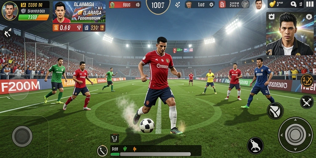 Tampilan gameplay F200M yang mengasyikkan dan kompetitif.