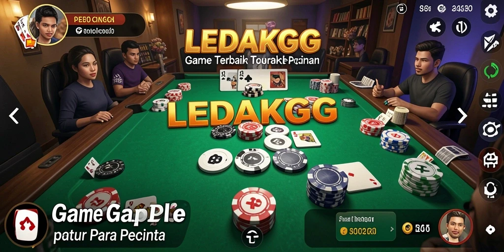 Gameplay seru LEDAKGG dengan suasana Gaple yang kental.