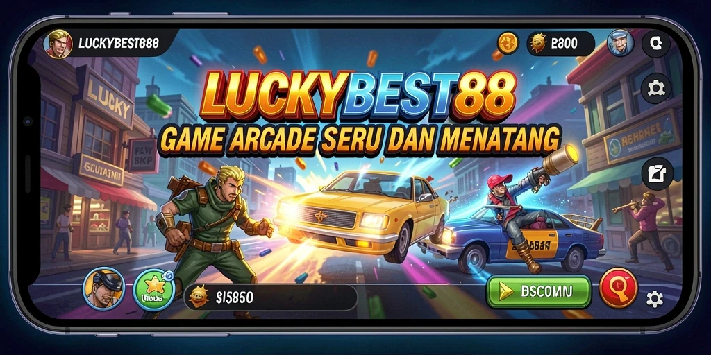 Tampilan gameplay <strong>LUCKYBEST88</strong> yang penuh aksi dan tantangan.
