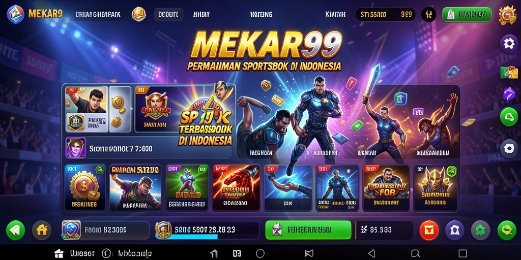 Tampilan menarik dari gameplay Sportsbook MEKAR99 saat bertaruh.