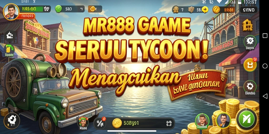 Tampilan gameplay <strong>MR888</strong> yang menarik dan penuh strategi Tycoon.