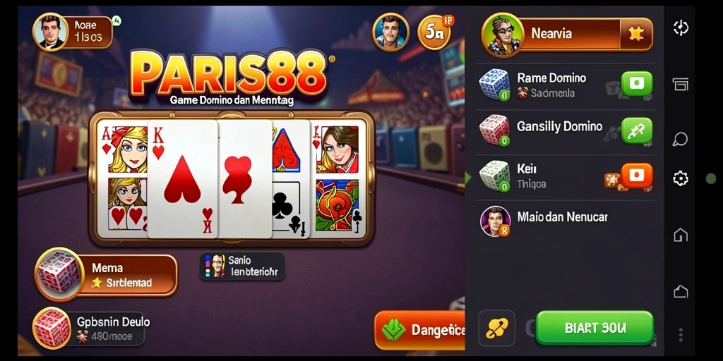 Tampilan screenshot gameplay PARIS88 yang seru dan dinamis.