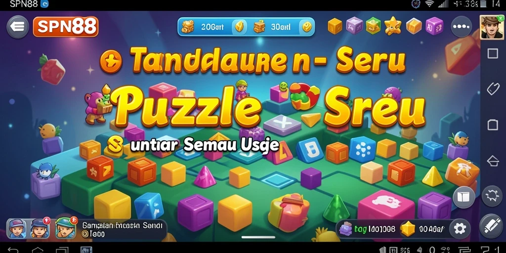 Gambaran gameplay SPN88 dengan tantangan puzzle yang menantang.