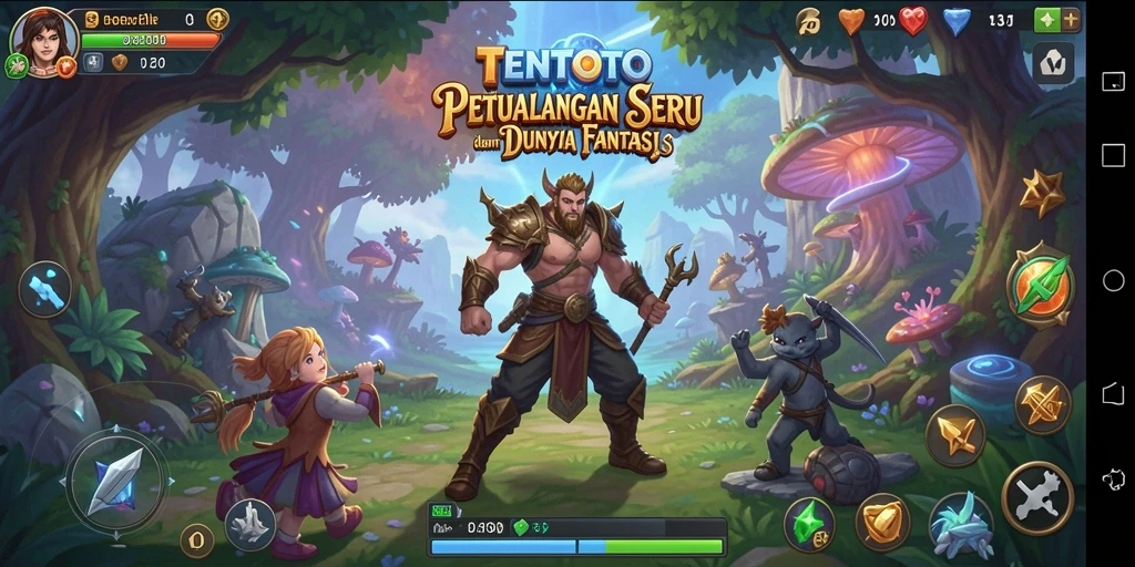 Tampilan gameplay TENTOTO yang menarik dan penuh aksi.