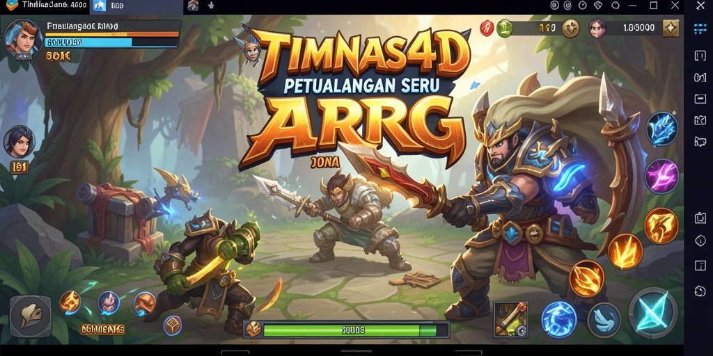 Tampilan gameplay seru di dunia ARPG TIMNAS4D.