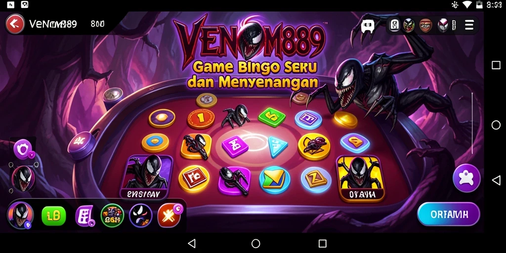 Tampilan gameplay menarik dan mendebarkan di VENOM889.