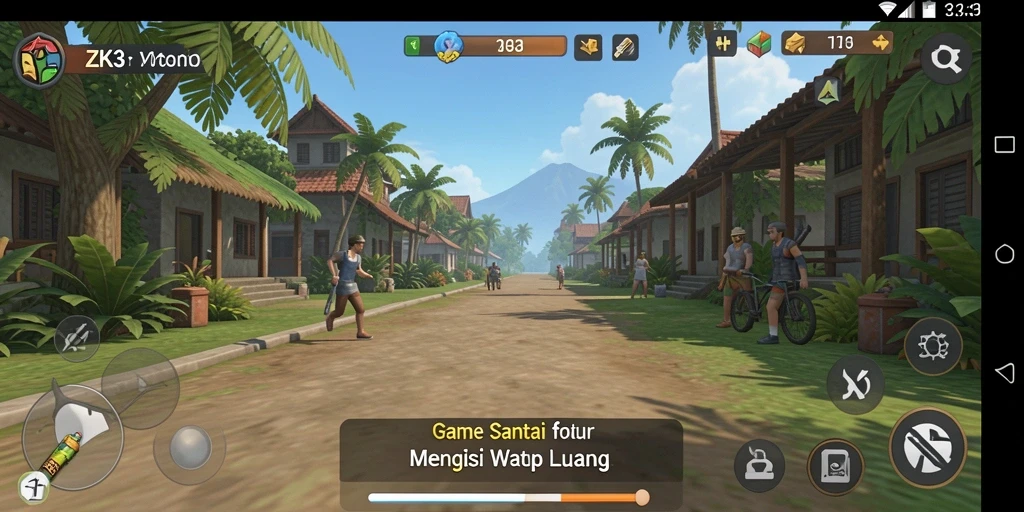 Tampilan gameplay santai dan menyenangkan dari ZK3.